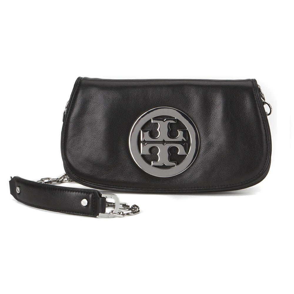 Tory Burch Logo Clutch with Chain